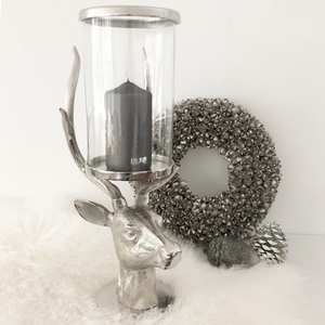 Porte-bougie en aluminium de qualité supérieure, style Hurricane T, vente chaude, décoration lumineuse de Noël, thème cerf, fait main - Product Image 6