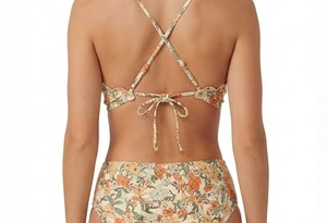 Conjunto de Bikini de Cintura Alta con Estampado Floral Personalizado, Top Halter con Volantes, Traje de Baño Elástico de Dos Piezas, Spandex y Poliéster - Product Image 6