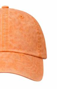 Gorra de Béisbol de Algodón Lavado Color Durazno Naranja, Lisa, Ajustable, Unisex, Deportiva, Informal, Transpirable, Cómoda, de Primera Calidad - Product Image 3