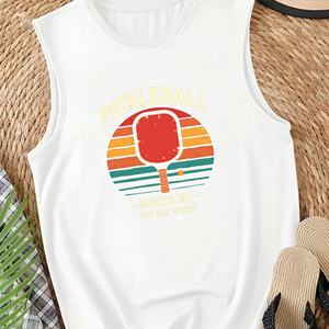 Chaleco Deportivo Casual de Punto para Mujer Pickleball Sunset, Spandex/Poliéster - Product Image 4