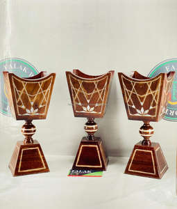 Brûleur d'encens en bois d'acacia de qualité supérieure pour décoration de mariage par Falak World Export - Product Image 1