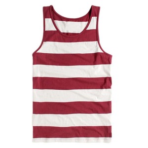 Wholesale Custom High Quality <b>Striped</b> Gym Tank <b>Top</b> Men Casual Summer <b>Vest</b> Sportswear Quick Dry 100% Cotton Lightweight Drop - Product Image 3