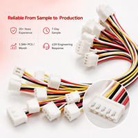 تصنيع حسب الطلب لموصلات متعددة من نوع JST Molex بـ 2 و3 و4 و5 و6 و8 و10 دبابيس، وكابلات AWG 20 و22 و24 و26، وتجميعات أسلاك للمعدات الصناعية