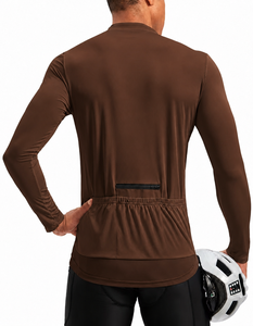 FuturesKing Intl. Men's White <b>Long</b> <b>Sleeve</b> Cycling <b>Vest</b> Anti-UV Polyester Silk Screen Printed Quick Dry Breathable Bike Base - Product Image 5