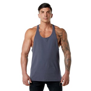 Top Quality <b>men</b> Sports gym tanktops Bodybuilding <b>Singlet</b> Cotton/Polyester Gym Vests Training man tanktop - Product Image 1