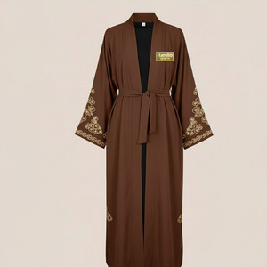 Robe Abaya Kaftan de style modeste pour femmes, vente en gros à Dubaï, pour la prière de l'Aïd, Ramadan, vêtements islamiques en provenance du Pakistan - Product Image 4