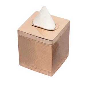 Porte-serviettes en laiton bureau minimaliste maison décor de table boîte à mouchoirs en laiton utilisation à la main pour Offre Spéciale nouveau look meilleure vente - Product Image 1