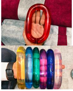 Large Size Colorful Transparent Resin Chain Links for Wall Hanging Decor DIY Projects Room Divider and Curtain Accessories - Product Image 5