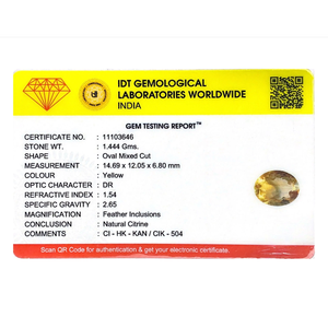 Natural Citrine Loose Gemstone 7.22 Carat Pear Cut Fine Quality Yellow Topaz 20mm - Product Image 4