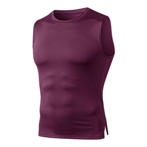 <b>Mens</b> Muscle Tank Top Quick Dry Sleeveless Gym <b>Vest</b> Custom Logo Sportswear ODM Supplier Wholesale Breathable Spandex/Polyester - Product Image 2