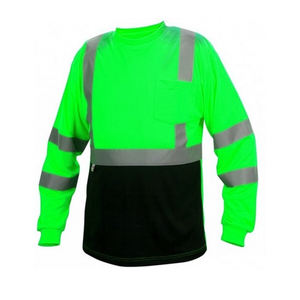 Camiseta de Trabajo Reflectante de Manga Corta, Uniforme de Seguridad de Alta Visibilidad, Ropa de Trabajo Industrial, Camisetas Fluorescentes con Cuello Redondo - Product Image 4