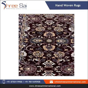Tapis de prière persan noué à la main en laine et polyester, motif médaillon rectangulaire, avec dos antidérapant en caoutchouc, tapis de sol pour salon, en solde - Product Image 3