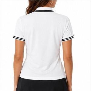 เสื้อโปโลผู้หญิงทรงสลิมฟิตทันสมัย เหมาะสำหรับใส่เที่ยวกลางแจ้ง แฟชั่นสำหรับทุกวัน ราคาสุดคุ้ม สีพื้นเรียบง่าย - Product Image 3