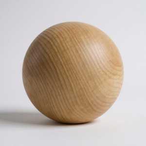 <b>Wooden</b> <b>Round</b> Ball 2-Piece Rustic Design Plant Pattern Home Decor - Product Image 3