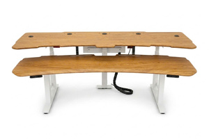 Ergonomic Modern Freestanding Sit <b>Stand</b> <b>Office</b> <b>Desk</b> Adjustable Height Workstation Frame with Holes for Home <b>Office</b> Studio - Product Image 2