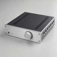 Produsen Casing Amplifier Audio Aluminium OEM Kustom Sesuai Gambar untuk Perakitan Speaker HiFi dan Power Amplifier