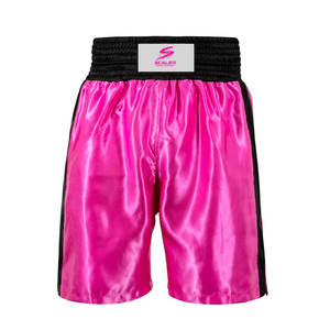 Pantalones Cortos de Boxeo Profesionales Personalizados de Primera Calidad, Ligeros, Transpirables, de Secado Rápido, 100% Poliéster, para Entrenamiento - Product Image 1
