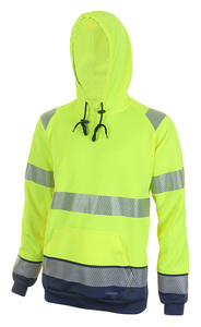 Sweat-shirt de sécurité haute visibilité réfléchissant, vêtements de travail haute visibilité, sweat-shirt de sécurité en polaire avec logo personnalisé pour les travailleurs - Product Image 1