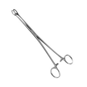 Pinces à éponges chirurgicales en acier inoxydable, droites, à dents, manuelles, réutilisables, certifiées CE - Product Image 1