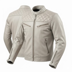 Impact Safety Gear Men's Long <b>Thin</b> Hooded Leather Racing <b>Jacket</b> for Motorbike Biker Protection <b>Waterproof</b> Wholesale Europe - Product Image 2