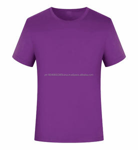 T-shirt en maille à séchage rapide à col rond, personnalisé avec logo OEM, pour vêtements de travail et activités culturelles, avec logo imprimé - Product Image 2