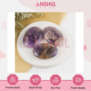 Piedra de Amatista Natural Ovalada de 2.5 Pulgadas, Precio Atractivo, Buena Calidad, Pulida y Lisa, Cristales Curativos de 1 kg para Equilibrar la Energía - Product Image 5