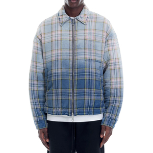 Wholesale Hooded Winter Streetwear <b>Flannel</b> Shirt <b>Jacket</b> Long Sleeve Plaid Polyester Lined Breathable Windproof Eco-Friendly - Product Image 1