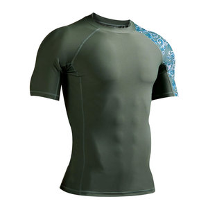 Soft Breathable New <b>Design</b> Arrival Lightweight Slim Sublimation Print Comfortable Short Sleeve <b>Custom</b> Logo Men <b>Compression</b> <b>Shirt</b> - Product Image 1