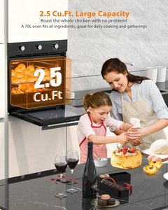 Horno eléctrico de pared individual de 24 pulgadas con 8 modos de cocción, 2.5 pies cúbicos, empotrado 3000 - Product Image 3