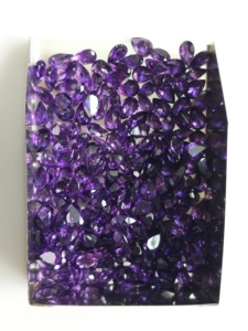 Ametyste africaine naturelle violette 6x4MM taille poire, pierre précieuse en vrac Red Mountain Gems pour la fabrication de bijoux - Product Image 5