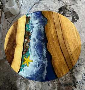 Premium Handmade Live Edge Wood <b>Resin</b> Coffee <b>Table</b> Custom <b>Epoxy</b> River Center <b>Table</b> Contemporary Luxury Interior Furniture - Product Image 2