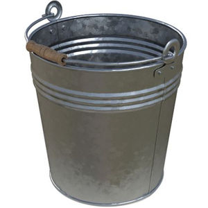 Cubos de Metal Galvanizado Plateado de Diseño Fantástico para Macetas y Decoración del Hogar, Macetas Redondas de Metal Galvanizado - Product Image 3