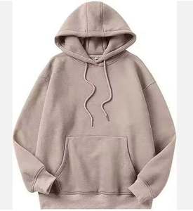 เสื้อฮู้ดดี้ผู้ชายไซส์ใหญ่ สีพื้น ผ้าฝ้ายฟลีซ 100% เป็นมิตรกับสิ่งแวดล้อม ระบายอากาศได้ดี สวมใส่สบายในฤดูหนาว ทรงปกติ มีกระเป๋า - Product Image 2
