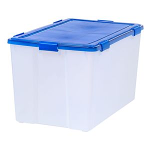 156 ควอร์ต กล่องเก็บของพลาสติกใสพร้อมฝาปิดสุญญากาศแบบมีซีล - Product Image 1