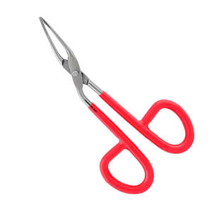 Moldeador de cejas para el cuidado de las cejas del vello facial Uso de maquillaje Pinzas Rojas Juego de tijera Punta recta portátil en forma de tijera - Product Image 5