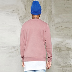Crew Neck 100% Cotton French Terry Hip Hop Streetwear Men's Wholesale Distressed Hoodies <b>Sweatshirt</b> - Product Image 4