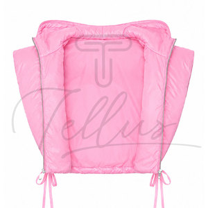 Chaleco Corto Acolchado para Mujer, Impermeable, Cortavientos, Transpirable, con Capucha, Sin Mangas, de Poliéster, con Logotipo Personalizable en la Parte Delantera - Product Image 3