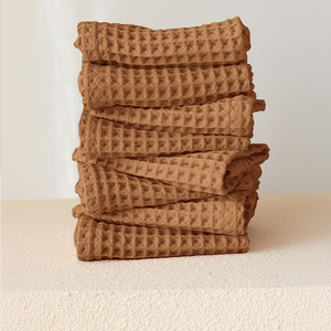 Essuie-vaisselle en coton gaufré écologiques, épais, très résistants et très absorbants pour le nettoyage et le récurage de la cuisine - Vente en gros - Product Image 5