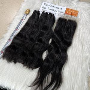 Cheveux Vietnamiens Bruts Haute Qualité Grade 12A Cheveux Ondulés Naturels Beaucoup Texture Pleine Longueur 100% Extensions de Cheveux Humains - Product Image 4