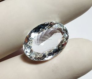 Piedra preciosa de Aguamarina natural forma ovalada para la fabricación de joyas piedra cortada de Aguamarina tamaño semiprecioso 16x12mm - Product Image 1