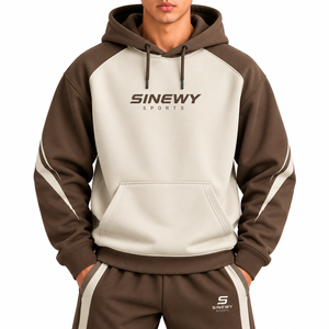 Sudadera con Capucha para Hombre SINEWY, Manga Larga, Estilo Punk, Diseño con Bolsillos, Transpirable, Felpa Francesa, Estampado de Calaveras, para Otoño - Product Image 5