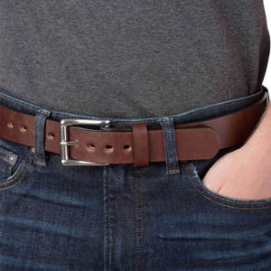 Cinturón de Cuero Genuino para Hombre con Hebilla Metálica, Proveedor de Cinturones de Cuero Personalizados, Hebilla de Alta Resistencia y Durabilidad para Hombre - Product Image 2
