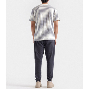 Camiseta de Manga Corta para Hombre, Diseño Moderno, 100% Algodón, Talla Grande, Estampado de Letras Negras, Transpirable, Ecológica, de Secado Rápido, Venta al Por Mayor - Product Image 4