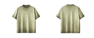 เสื้อยืดดีไซน์ล่าสุด ล้างสีแบบแอซิด คอกลม สไตล์วินเทจ สตรีทแวร์ ผ้าฝ้าย ใส่สบายช่วงฤดูร้อน ทรงโอเวอร์ไซส์ รับสกรีนโลโก้ สำหรับผู้ชาย - Product Image 6