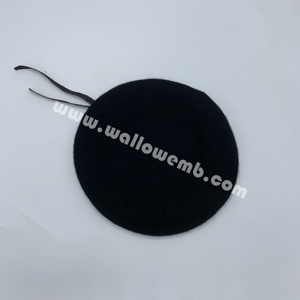 Professional High Quality Classic Black Beret Cap Premium Tactical Wool Uniform Hat - Product Image 3