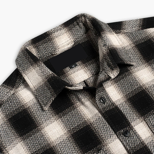 Servicio OEM: Camisas de Franela a Cuadros de Algodón para Hombre, Suaves y Cómodas, Tallas Grandes, Nuevo Diseño con Paneles, Camisas de Franela para Hombre - Product Image 6