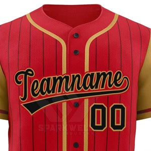 Camiseta de Béisbol de Manga Corta Personalizada, Venta Directa de Fábrica, Nuevo Estilo, Ropa Deportiva para Hombre - Product Image 5