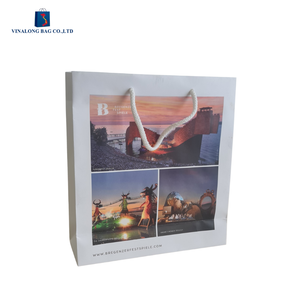 Sacs en papier kraft écologiques avec logo personnalisé, vente en gros, emballage pour le shopping, fabricant OEM, commandes en gros acceptées - Product Image 2