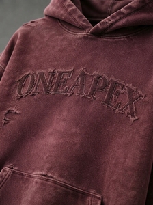 <b>Men's</b> <b>Burgundy</b> <b>Hoodie</b> Sweatpants Tracksuit Set One Apex Streetwear Two Piece Matching Jogger Outfit Casual Fashion - Product Image 6