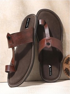 Men's Leather Slipper Breathable Anti Slip Walking Sandals Daily Wear <b>by</b> Asken Atelier - Product Image 3